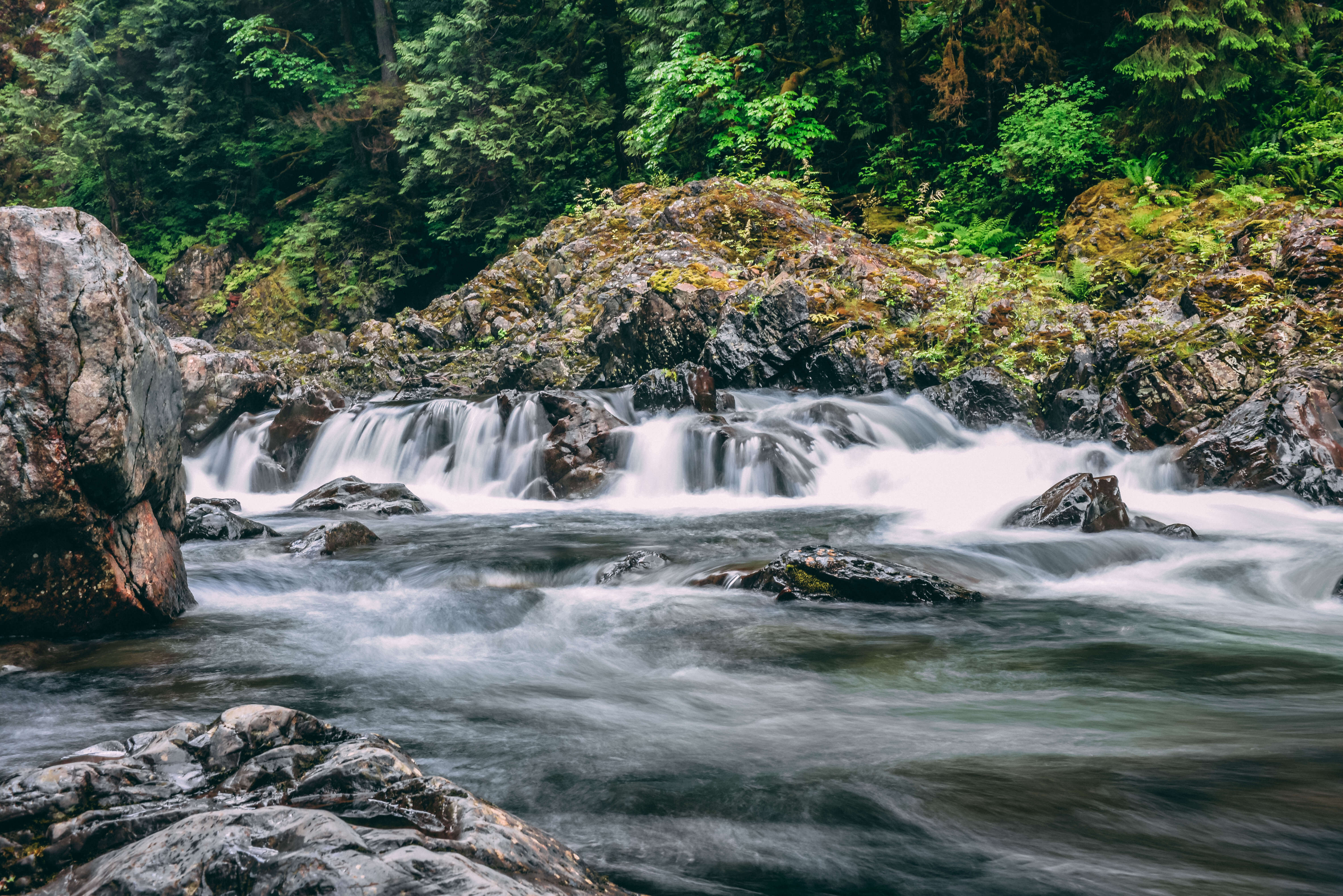 Long exposure of a river in Washington