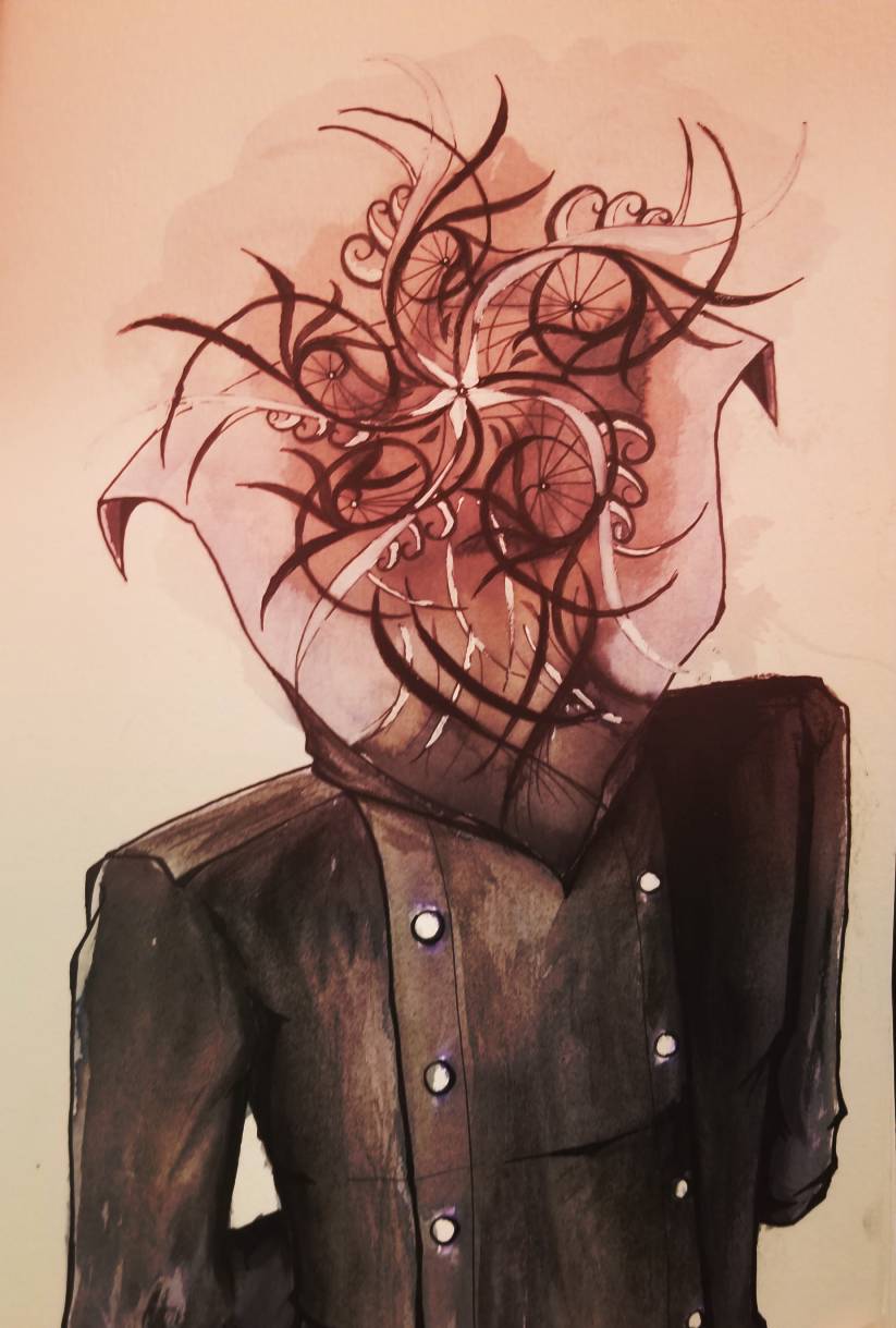 Creature with a pattern for its head