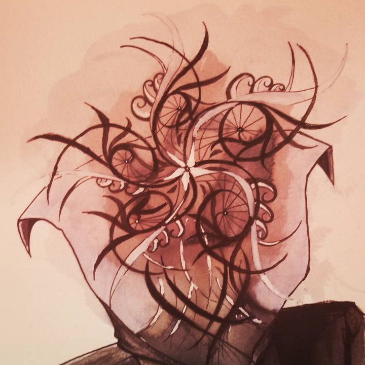 Creature with a pattern for its head