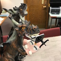 Lenny and Jimmy, our graduate offices mascot